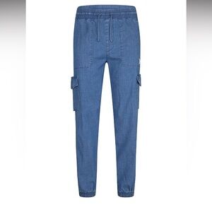 Cargo denim jogger